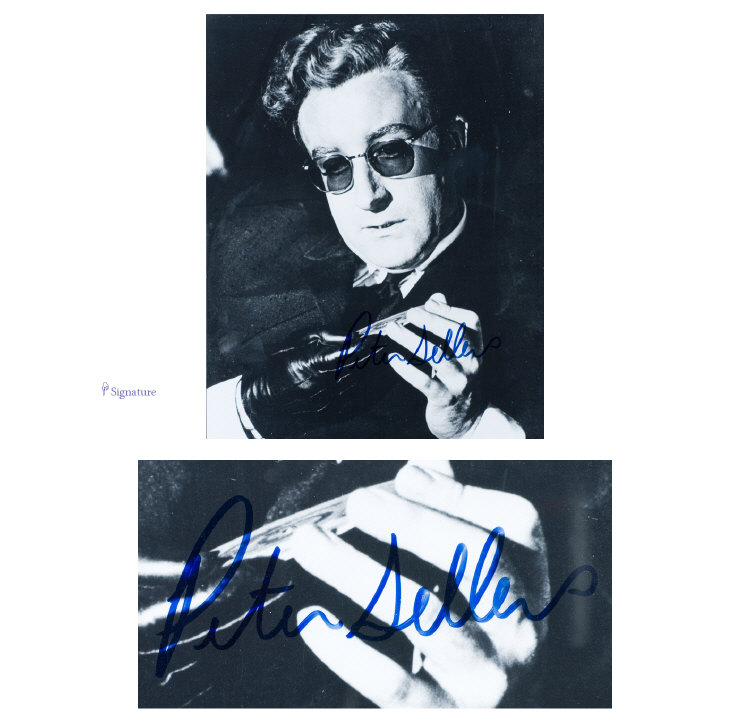 Appraisal: Peter Sellers Signed Framed Photo inches by inches