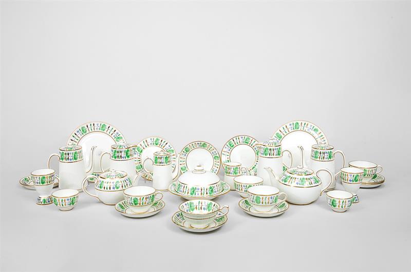 Appraisal: Large Hammersley Co Twenty-Eight Piece Partial Porcelain Breakfast Service Retailed