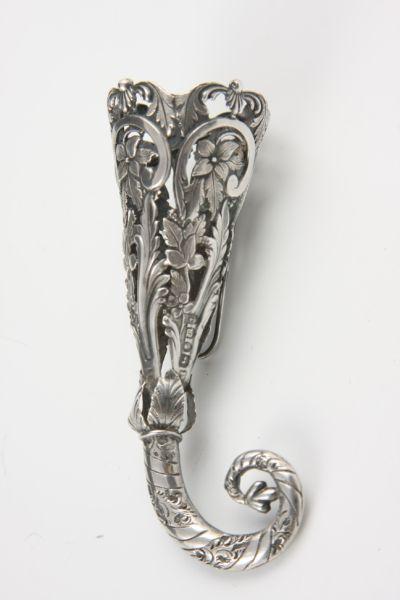 Appraisal: English Sterling Silver Posy Holder Tussy Mussy with Birmingham hallmarks