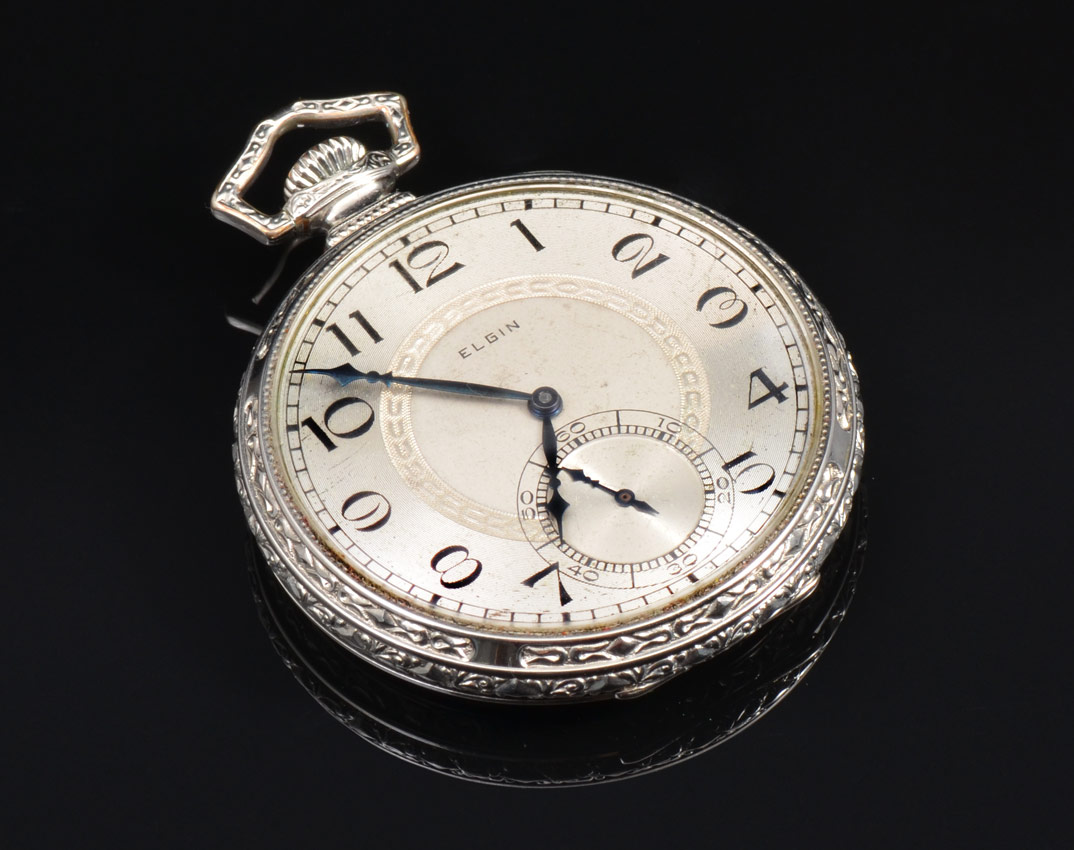 Appraisal: ELGIN OPEN FACE POCKET WATCH jewel movement in working order