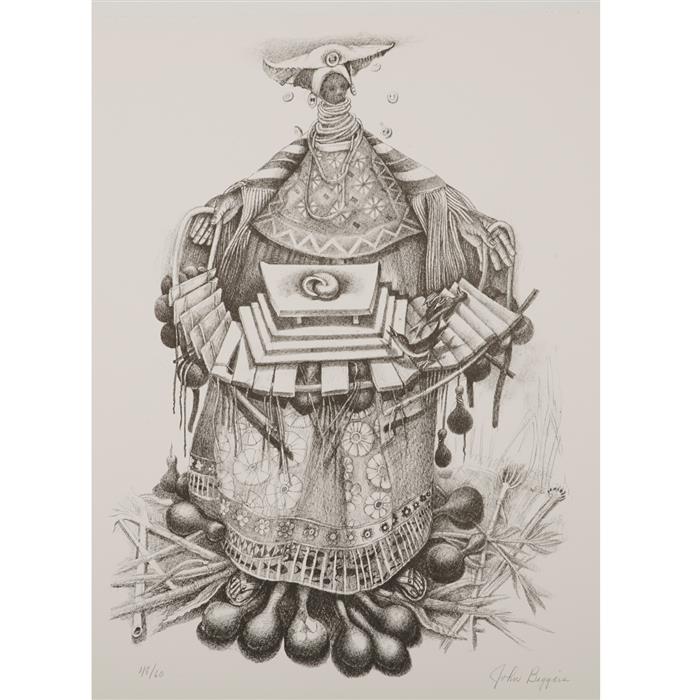 Appraisal: John Biggers American - Our Grandmothers print portfolios from The