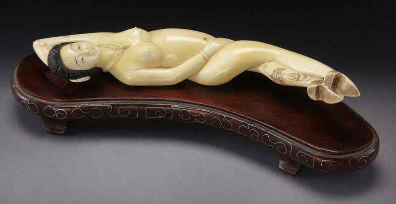 Appraisal: Chinese carved ivory Doctor's Lady International shipping IS NOT available