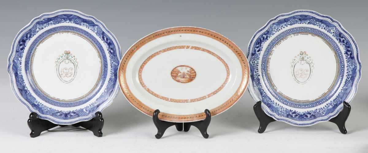 Appraisal: Chinese Export Plates Early th cent Condition Some wear to