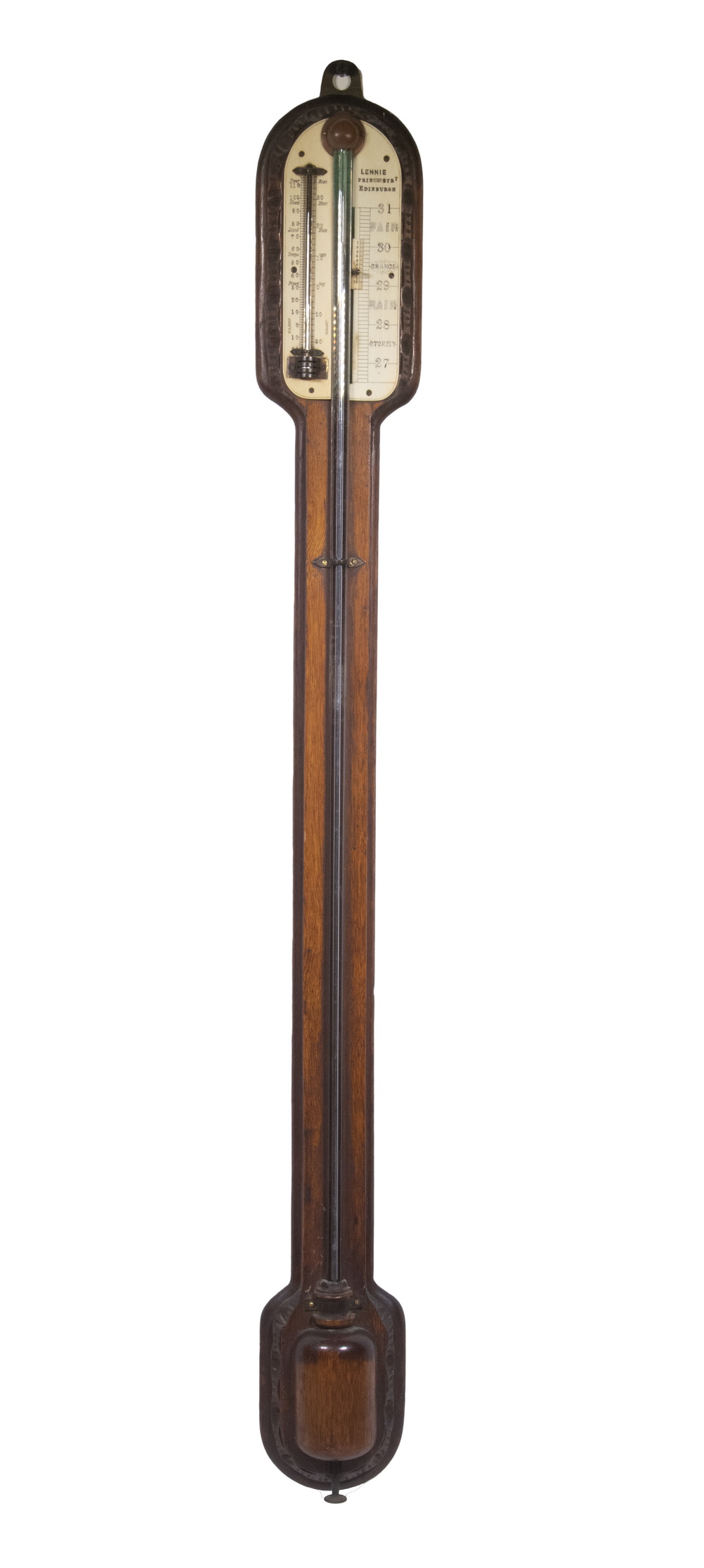 Appraisal: VICTORIAN STICK BAROMETER BY LENNIE EDINBURGH Late th c British