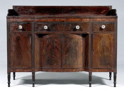 Appraisal: American Federal mahogany sideboard poplar and white pine secondary throughout