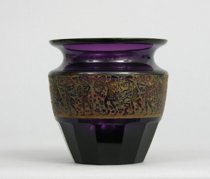 Appraisal: Moser Karlsbad Purple Glass Vase circa early th Century This