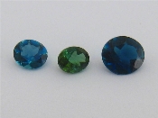 Appraisal: Three loose stones including an oval cut sapphire approx carat