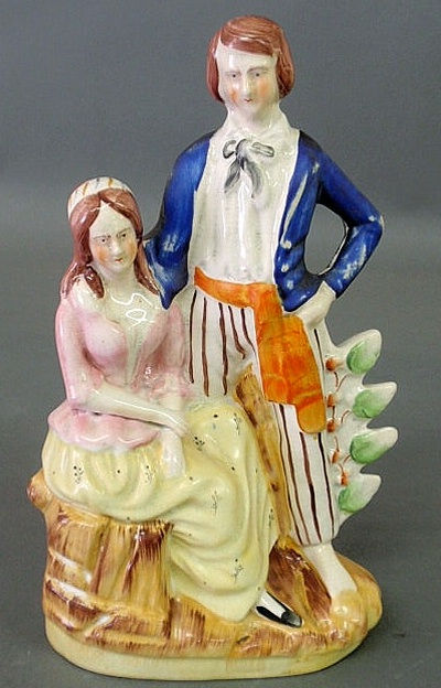 Appraisal: Staffordshire figural group of a sailor and his girl h