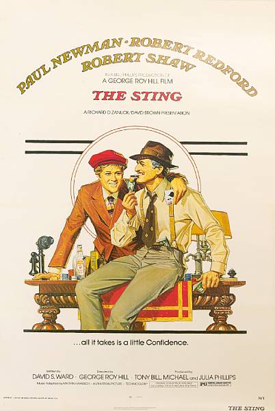 Appraisal: The Sting Universal one-sheet condition A linen-backed x in