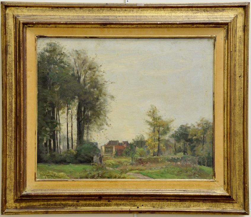 Appraisal: Antonie Johan Marinus Steinmetz - oil on canvas landscape signed