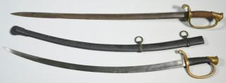 Appraisal: Civil War Era Officer's Swords Devon Farm Two CIvil War