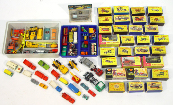 Appraisal: Collection of die-cast vehicles by Lesney Matchbox some Corgi Classics