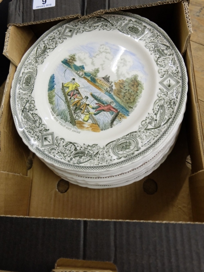 Appraisal: A Collection of Masons Angling and Game Birds plates