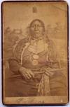 Appraisal: CABINET PHOTO OF NATIVE AMERICAN - Historic Portrait of 'Big