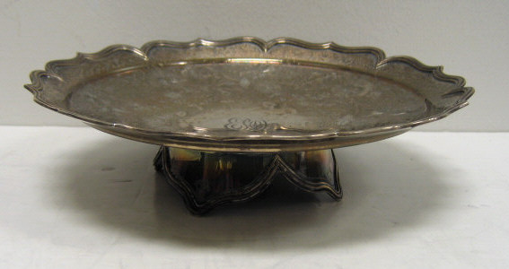 Appraisal: BARBOUR SILVER CO HARTFORD CONNECTICUT Sterling silver tazza with shaped