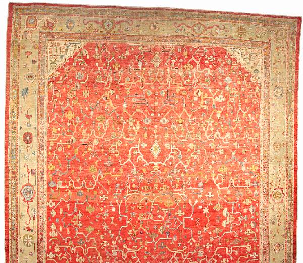 Appraisal: An Oushak carpet West Anatolia late th century size approximately