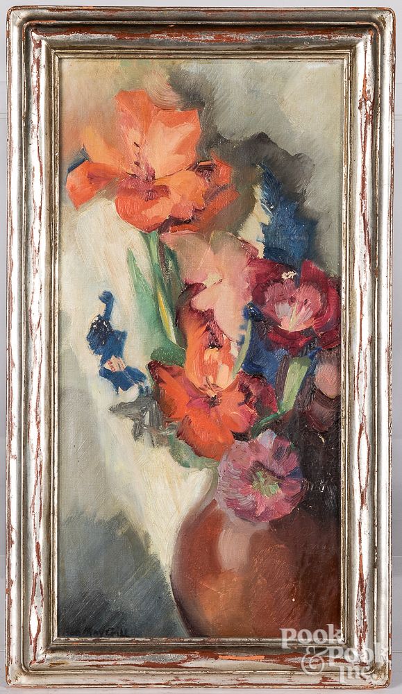 Appraisal: Sue May Gailey Wescott Gill still life of flowers Sue