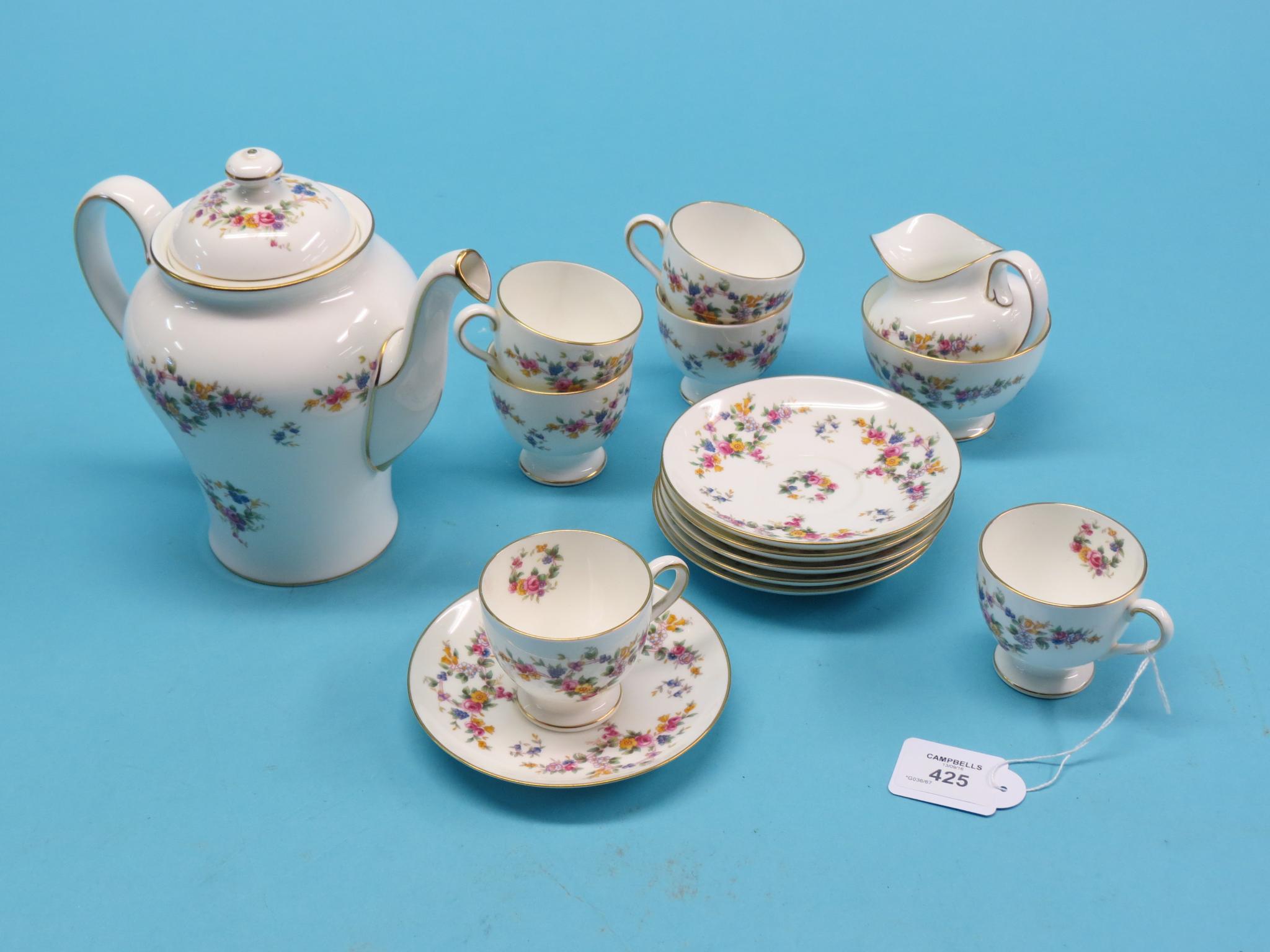 Appraisal: A Mintons coffee set Spring Flowers pieces including coffee pot