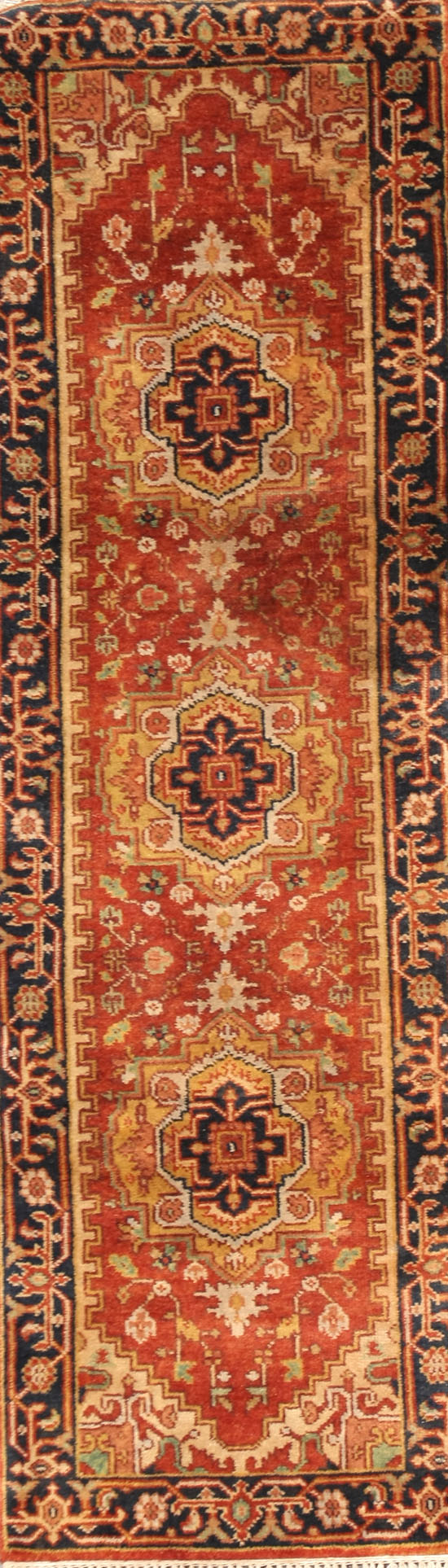 Appraisal: Lot Property of Various Owners Indo-Heriz Rug Contemporary Red ground