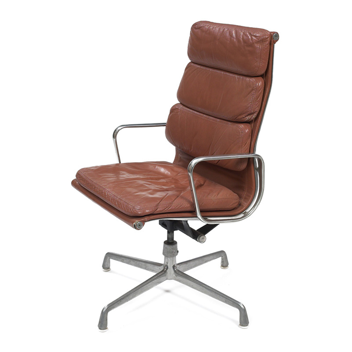 Appraisal: Charles Eames Soft Pad chair by Herman Miller high-back version