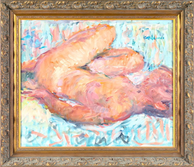 Appraisal: Charles Whitfield Richards American New Orleans - Reclining Female Nude