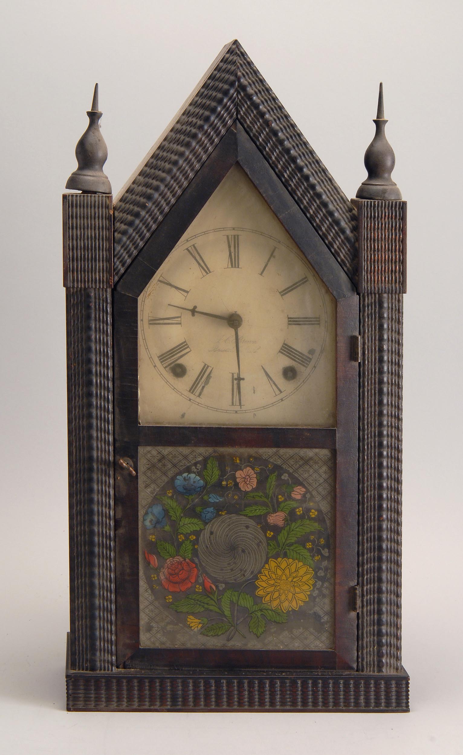 Appraisal: LATE TH CENTURY SHELF CLOCK BY J C BROWN In