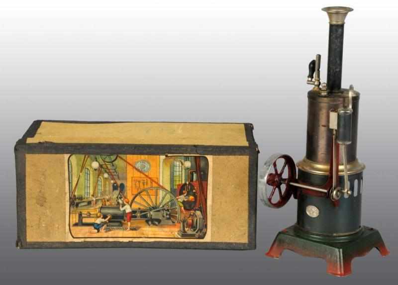 Appraisal: E P Vertical Steam Engine Toy Description German Earnest Plank