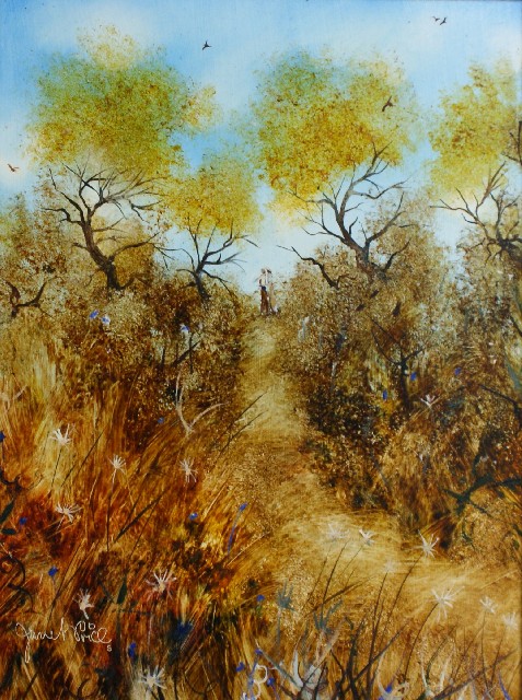 Appraisal: Janet Price working s Path Through the Trees oil on