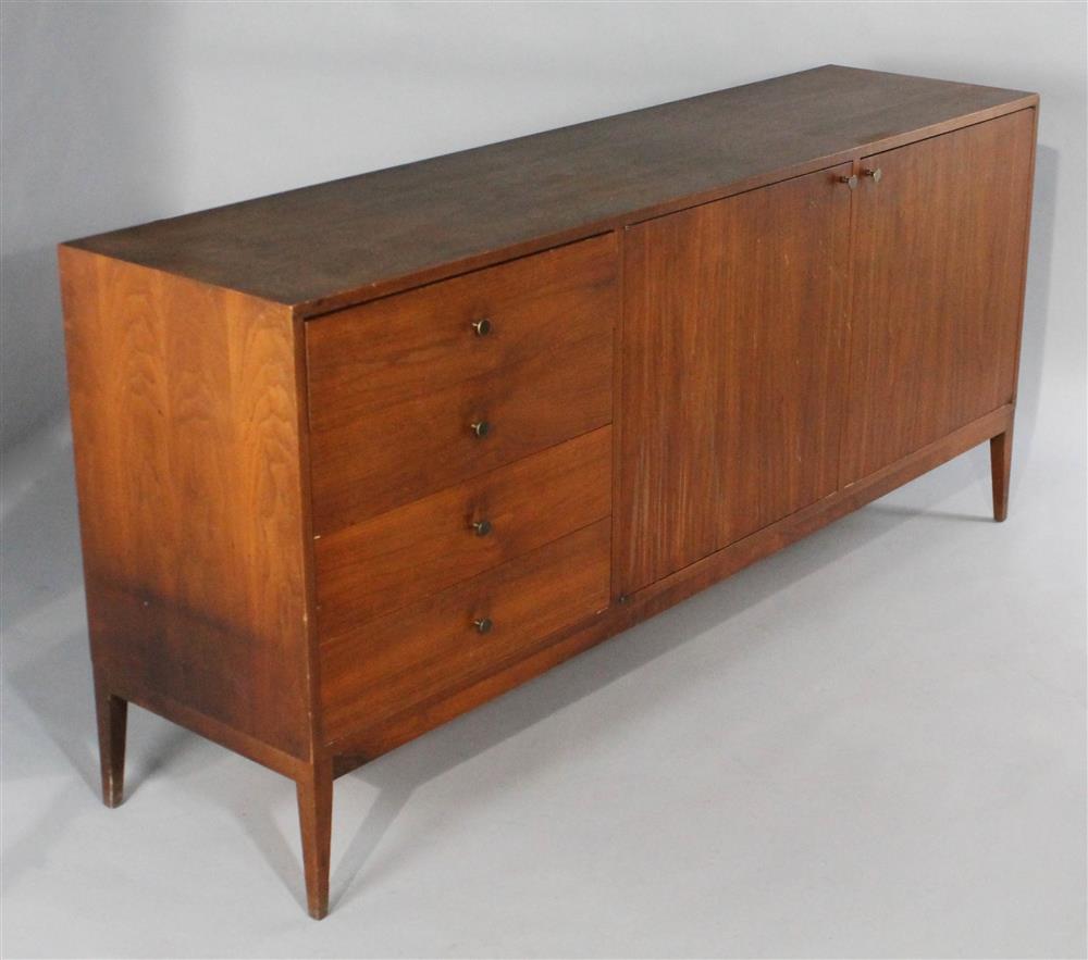 Appraisal: DANISH MODERN TEAK DRESSING CABINET with vanity mirror inset in