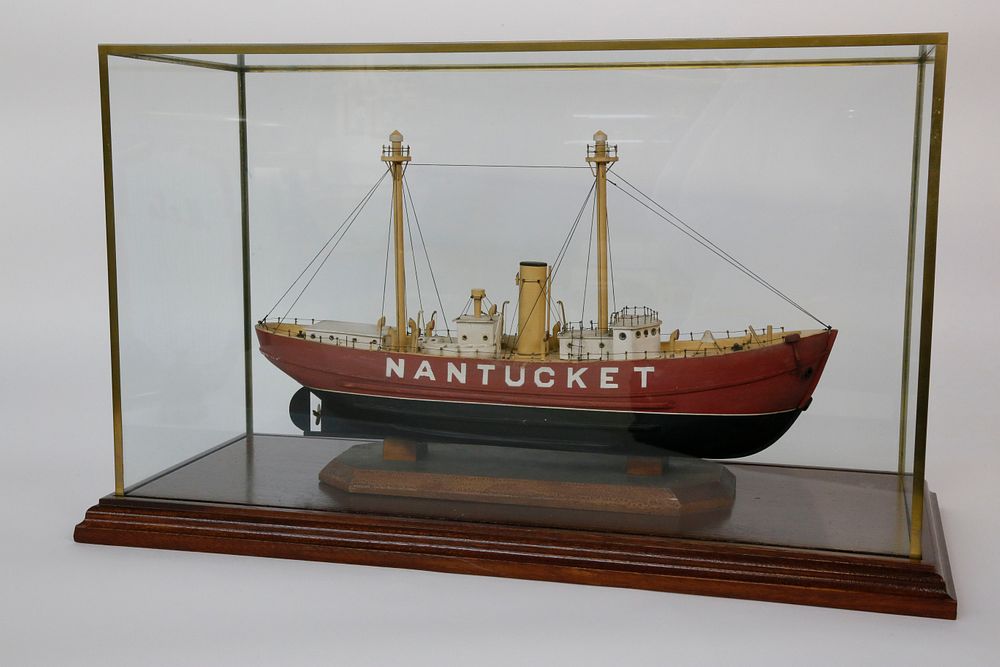 Appraisal: Cased Model of the Nantucket Lightship Cased Model of the