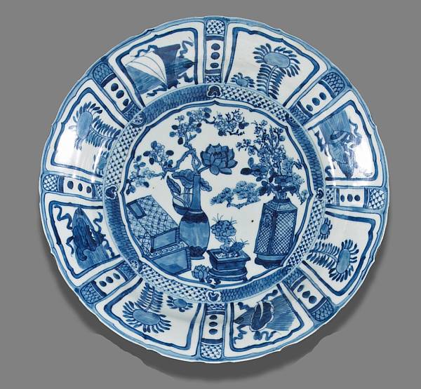 Appraisal: A blue and white porcelain plate for the 'San Diego'