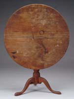 Appraisal: COUNTRY QUEEN ANNE TILT TOP TEA TABLE Birch round top