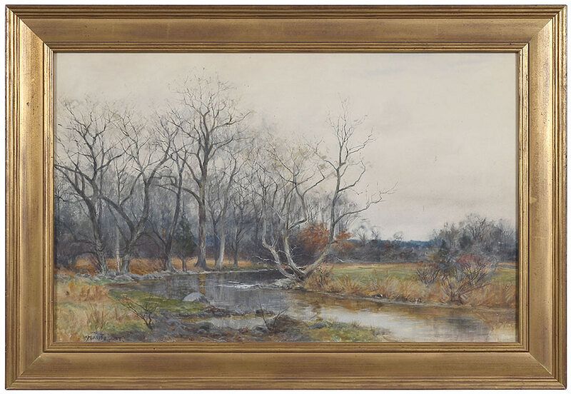 Appraisal: William Merritt Post American - Autumn Landscape signed lower left