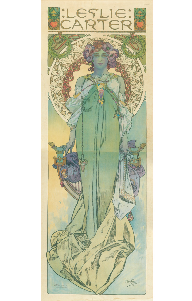 Appraisal: ALPHONSE MUCHA - LESLIE CARTER x inches x cm The