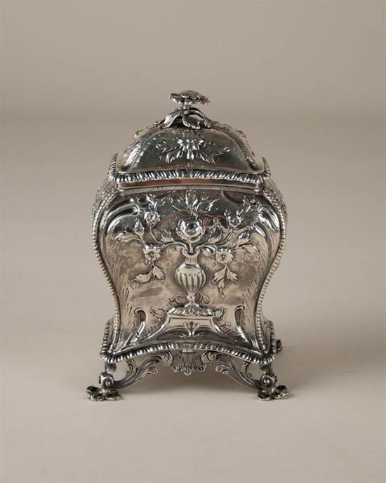 Appraisal: An Early George III Sterling Silver Tea Caddy a fine