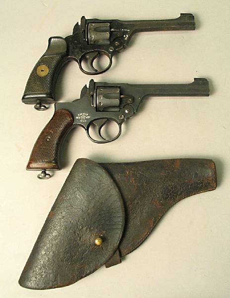 Appraisal: A lot of two British Webley No Mk military revolvers