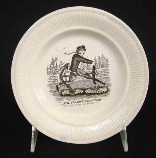 Appraisal: Plate - The Sailor's Velocipede - - '' diameter Enjoyable