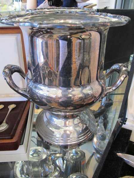 Appraisal: SILVER PLATE CHAMPAGNE BUCKET