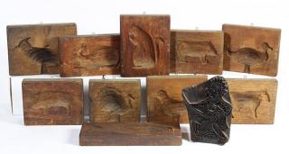 Appraisal: lot of Primitive style molds lot of Primitive style molds