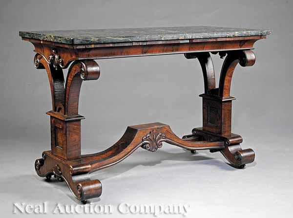 Appraisal: A Fine American Late Classical Rosewood Table c New York