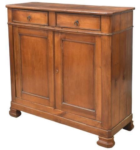 Appraisal: French Louis Philippe period fruitwood sideboard mid th c having