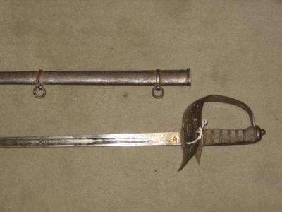 Appraisal: A VICTORIAN INFANTRY OFFICER'S SWORD the basket hilt pierced with