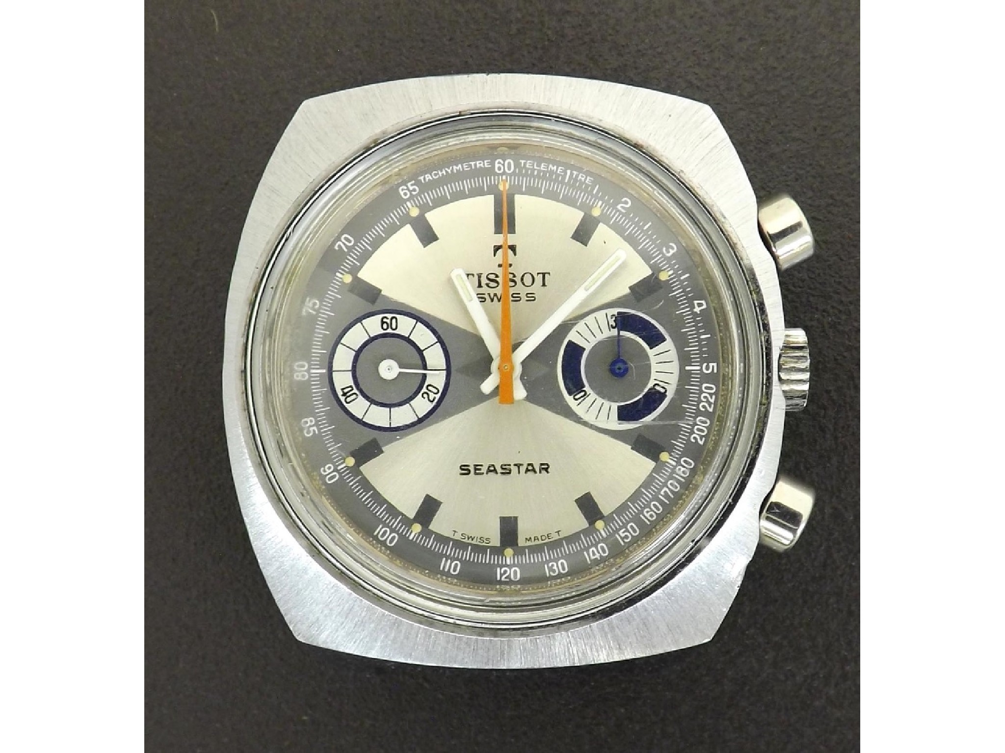 Appraisal: Tissot Seastar chronograph stainless steel gentleman's wristwatch case no the