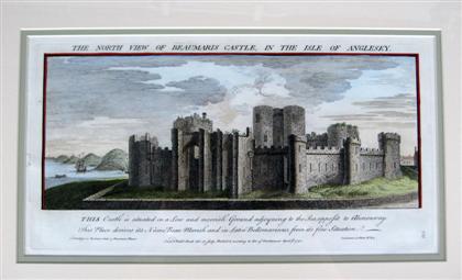 Appraisal: Eight hand-colored engraving of castles nathaniel buck london Framed H