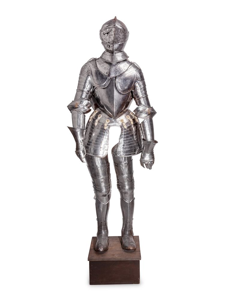 Appraisal: A Maximilian Style Suit of Armour A Maximilian Style Suit