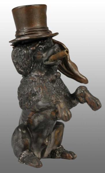 Appraisal: Poodle with Top Hat Cigar Lighter Description American Late th