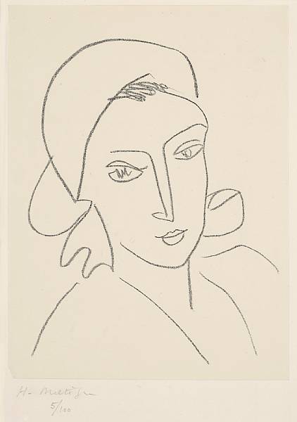 Appraisal: Henri Matisse French - Catherinette D Lithograph printed on chine