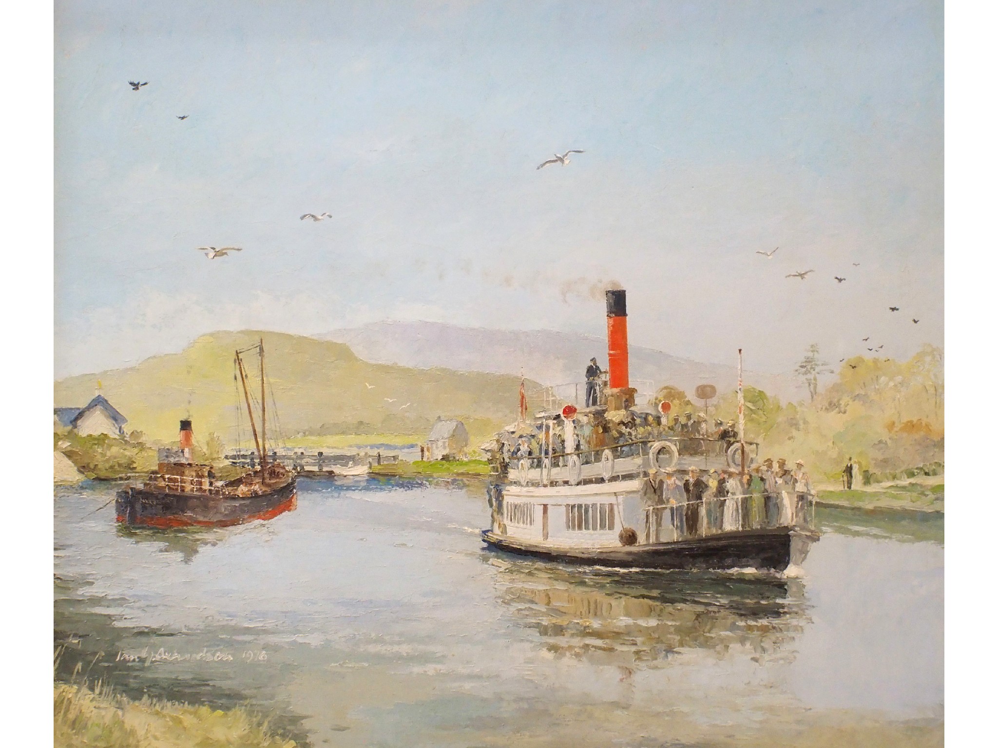 Appraisal: IAN G ORCHARDSON Scottish - THE LINNET ON THE CRINAN