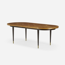 Appraisal: Tommi Parzinger DINING TABLE Parzinger OriginalsUSA c walnut maple mahogany