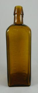 Appraisal: Dr Hostetter's bitters bottle Bitters- square 'Dr J Hostetter's Stomach